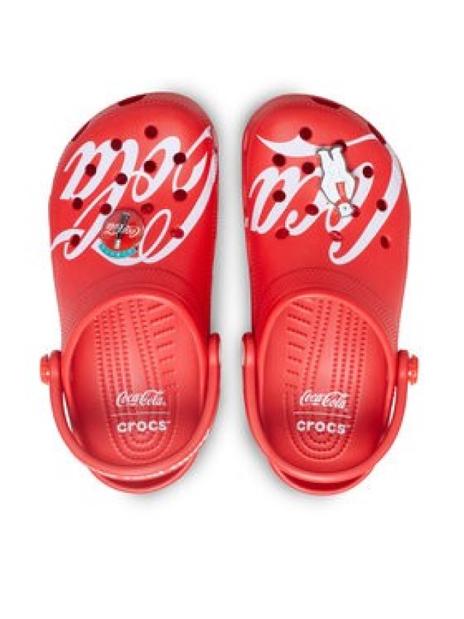 Crocs Klapki Classic Clog Coca-Cola 212129 Czerwony