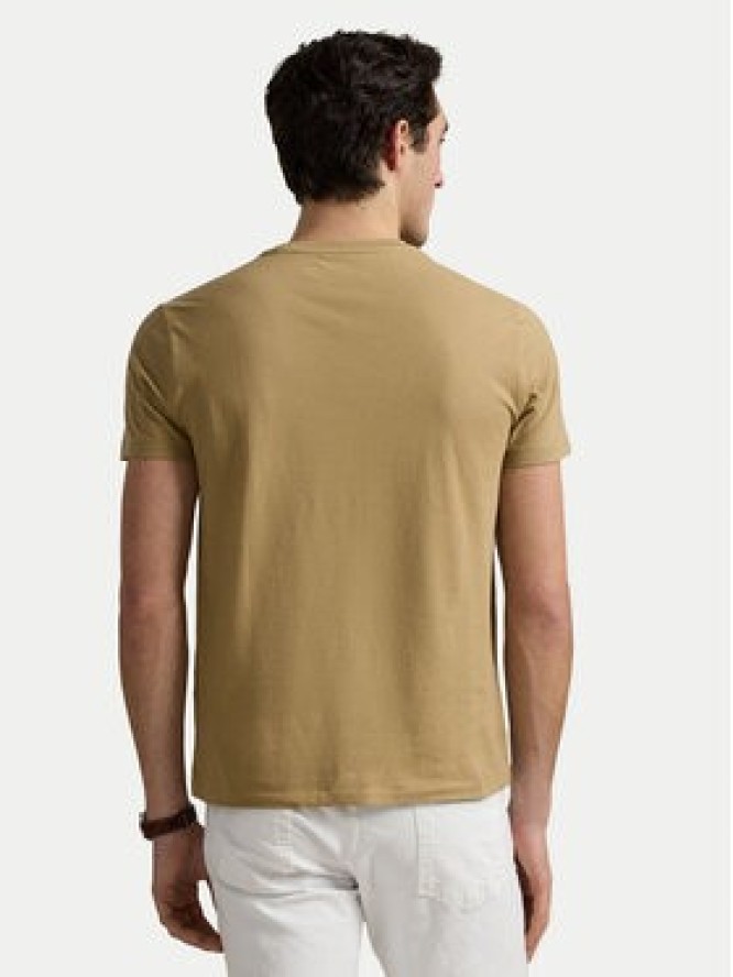 Polo Ralph Lauren T-Shirt 710671438429 Beżowy Custom Slim Fit