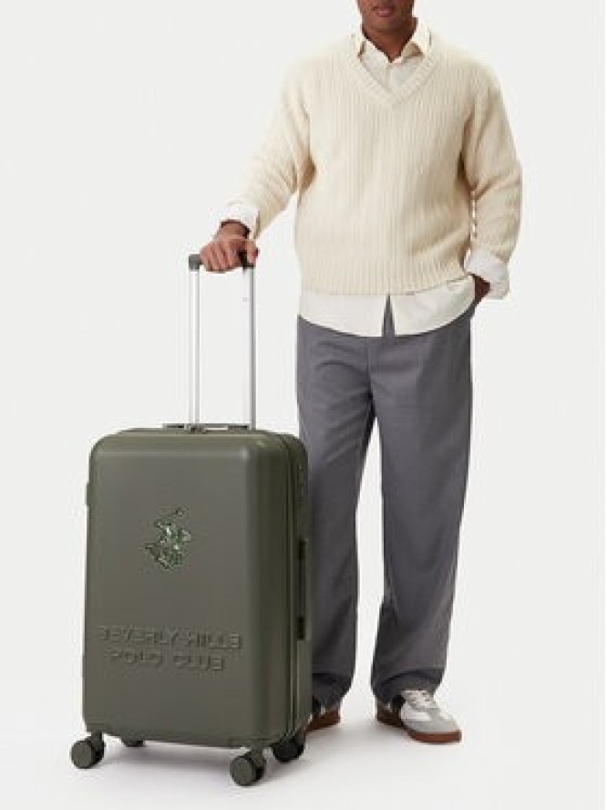 Beverly Hills Polo Club Walizka średnia CEO-BHPC-M-003-08-KHAKI Khaki