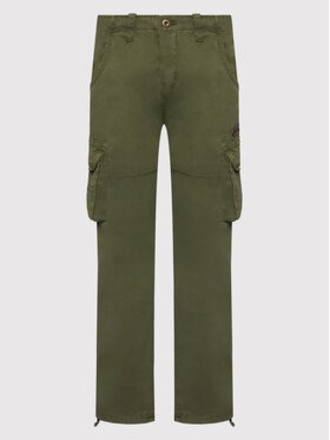 Alpha Industries Spodnie materiałowe Jet 101212 Zielony Straight Fit