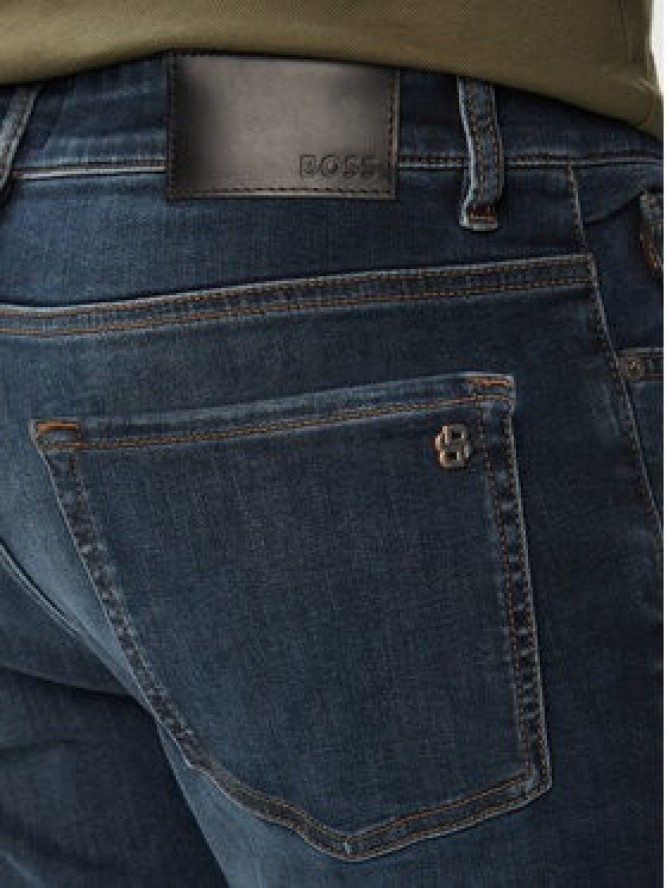 BOSS Jeansy 50566088 Granatowy Regular Fit