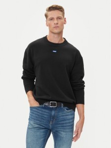 HUGO Sweter San Casey-CP 50543784 Czarny Relaxed Fit