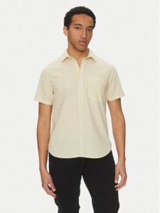 Blend Koszula 20718401 Beżowy Regular Fit