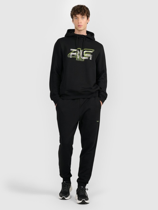 4F Spodnie dresowe joggery męskie 4F x Robert Lewandowski - czarne S