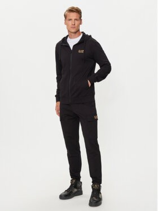 EA7 Emporio Armani Spodnie dresowe 8NPP67 PJVRZ 0208 Czarny Regular Fit