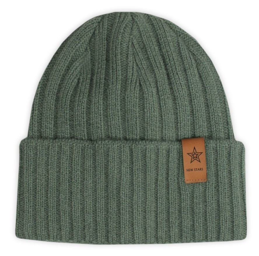 Zestaw na Prezent - Czapka z Kominem - Pastelowa Zieleń