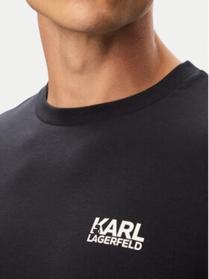 KARL LAGERFELD T-Shirt 755781 563235 Granatowy Regular Fit