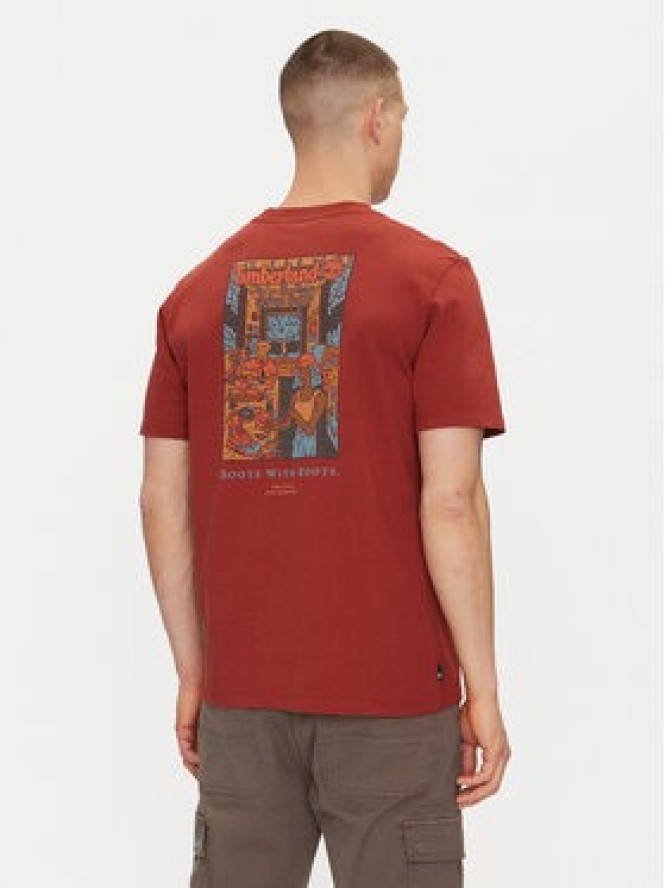 Timberland T-Shirt TB0A6DPD Czerwony Regular Fit