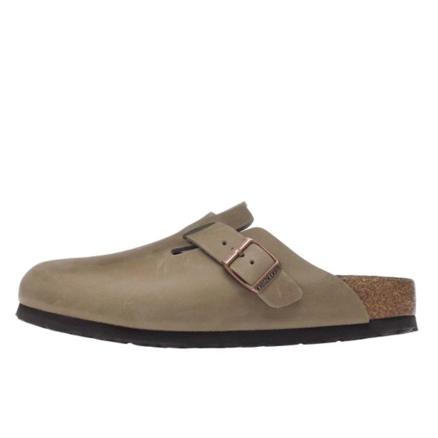 Birkenstock Boston Soft Footbed Oiled Leather Tobacco Brown