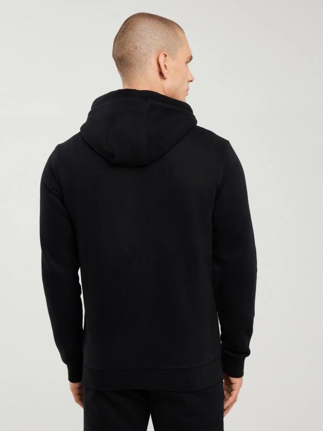 Bluza męska z kapturem czarna Ajron 906/ Kersyn 906