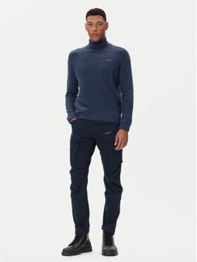 Aeronautica Militare Golf 252MA1587UL00904 Granatowy Regular Fit