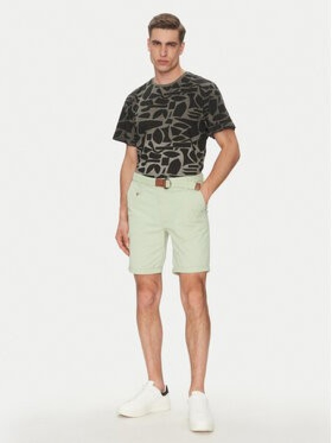 INDICODE Szorty materiałowe Inconor 70-060 Zielony Regular Fit