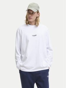 Jack & Jones Longsleeve Soho 12278788 Biały Relaxed Fit