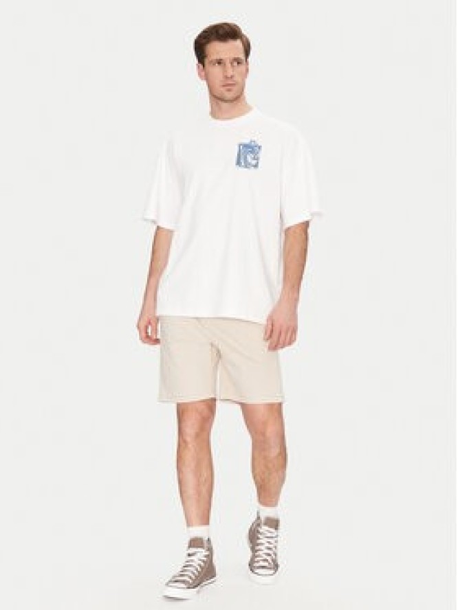 Resteröds T-Shirt Dev 20251 2055 Biały Regular Fit