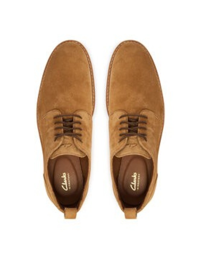 Clarks Półbuty Aldwin Lace 26186448 Brązowy