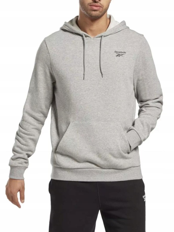 Bluza z kapturem Męska Reebok RI FT LEFT CHEST OT HZ8788 Szary