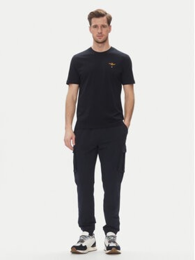 Aeronautica Militare Spodnie dresowe 251PF860F459 Granatowy Regular Fit