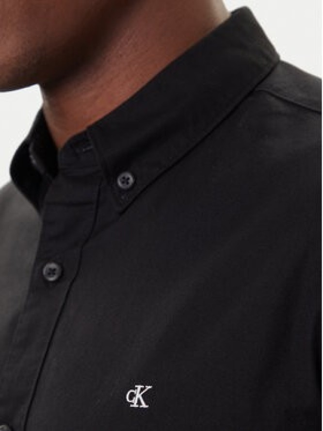 Calvin Klein Jeans Koszula Oxford Classic LV140EM125 Czarny Regular Fit