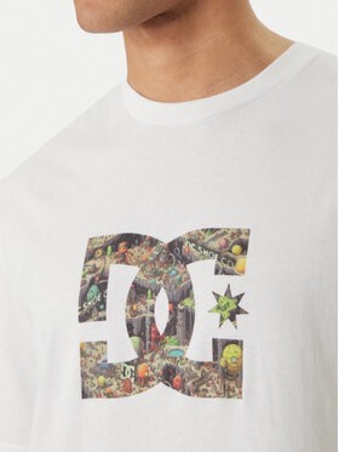 DC Shoes T-Shirt Star Filled EDYZT04348 Biały Regular Fit