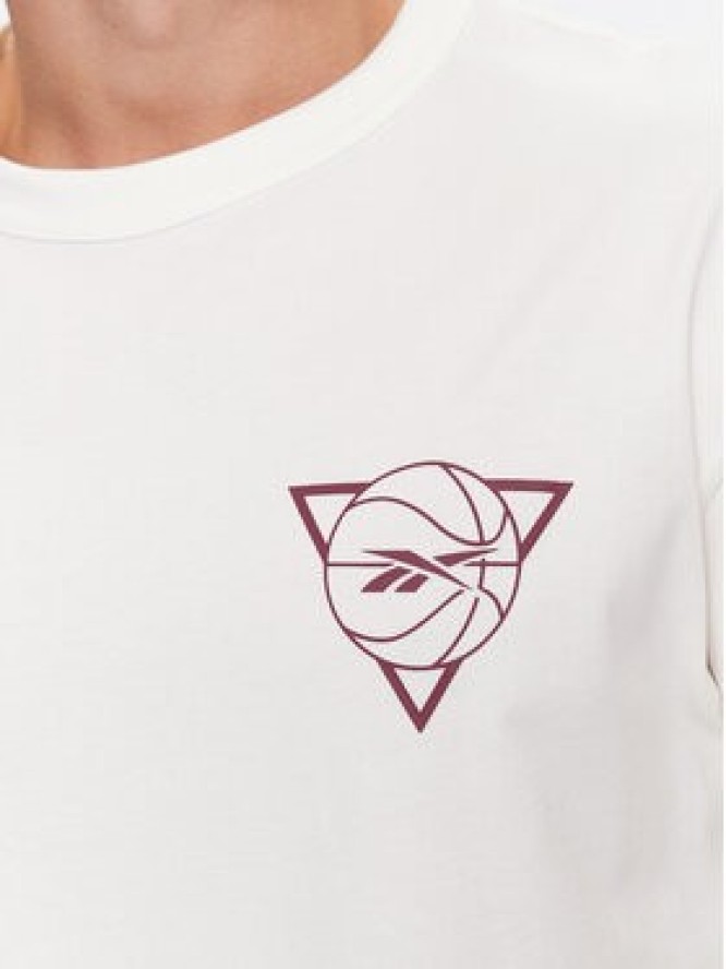 Reebok T-Shirt Basketball IL4428 Biały Regular Fit