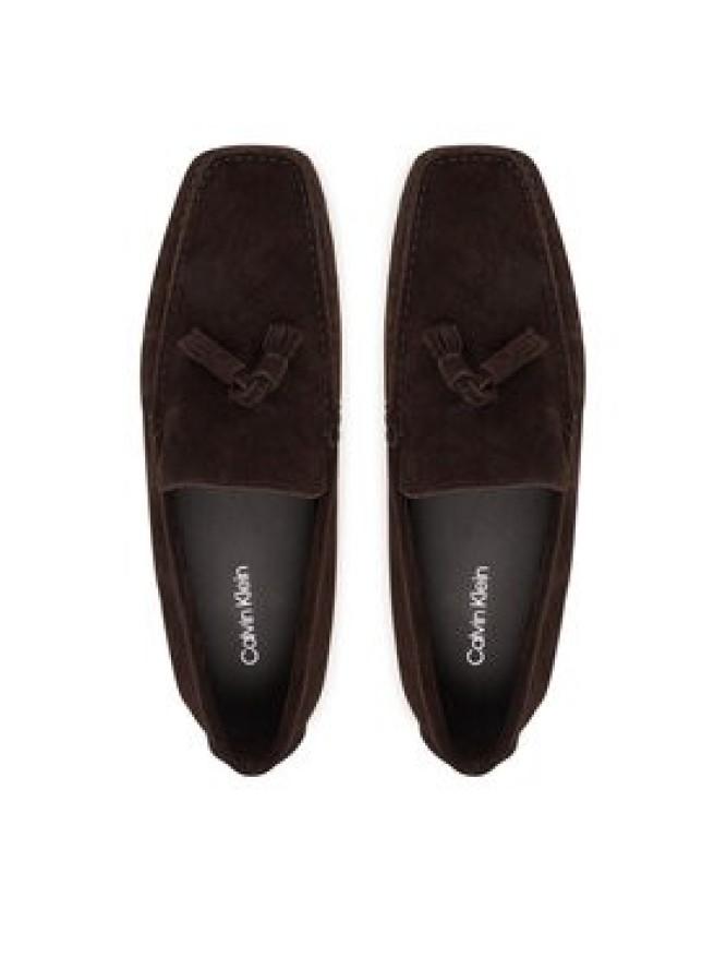 Calvin Klein Mokasyny Driver Tassels Su HM0HM02028 Brązowy
