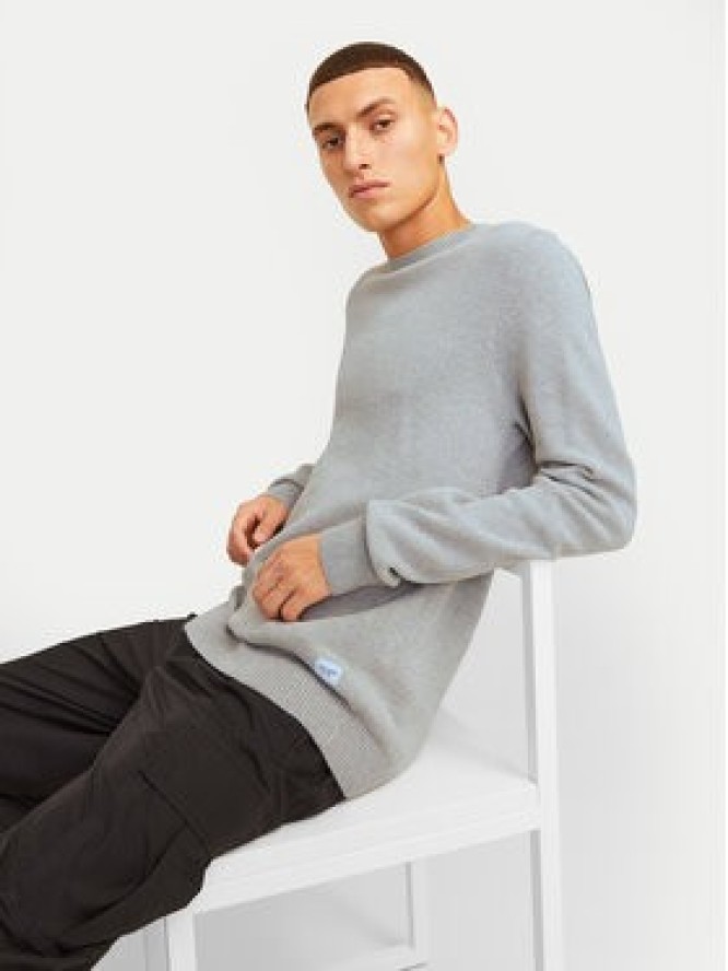 Jack & Jones Sweter Globe 12258139 Szary Regular Fit