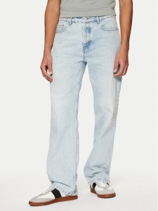 AMI Paris Jeansy UTR500.DE0027 Niebieski Straight Fit