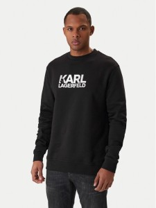 KARL LAGERFELD Bluza 705780 561917 Czarny Regular Fit