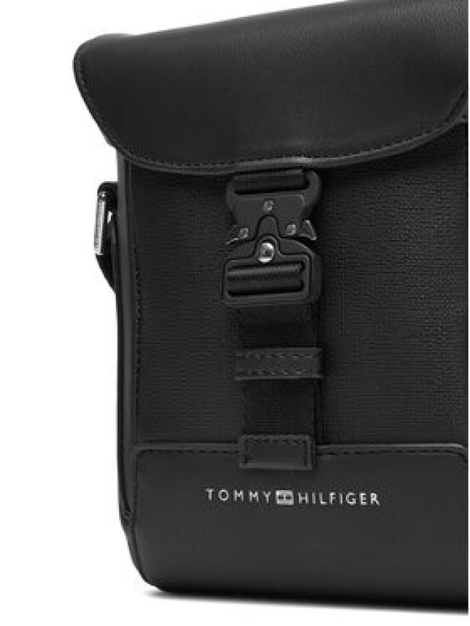 Tommy Hilfiger Saszetka Th Modern Flap Mini Reporter AM0AM13940 Czarny