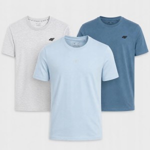 KOMPLET MĘSKI 4F 3PAK KOSZULEK T-SHIRT ZESTAW