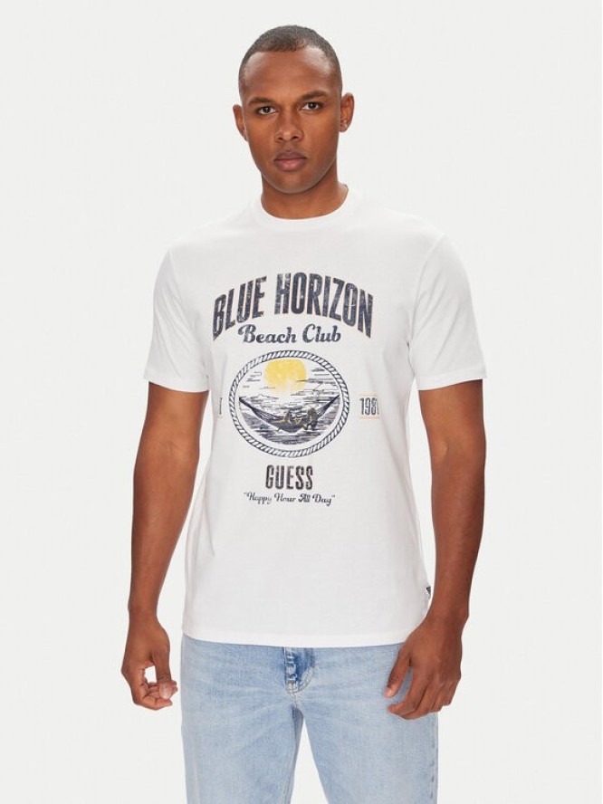 Guess T-Shirt M5YI69 KBW41 Biały Regular Fit