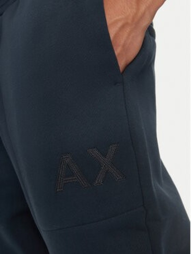 Armani Exchange Spodnie dresowe 6DZPAA ZJKAZ 1510 Granatowy Regular Fit