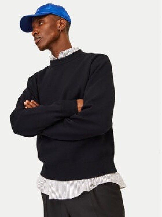 Jack & Jones Sweter 12261852 Czarny Loose Fit