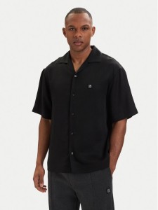 HUGO Koszula Espino 50560593 Czarny Oversize
