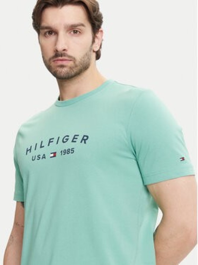 Tommy Hilfiger T-Shirt Fathers Day MW0MW39356 Zielony Regular Fit