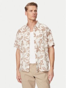 Jack & Jones Koszula Montauk 12293763 Biały Relaxed Fit
