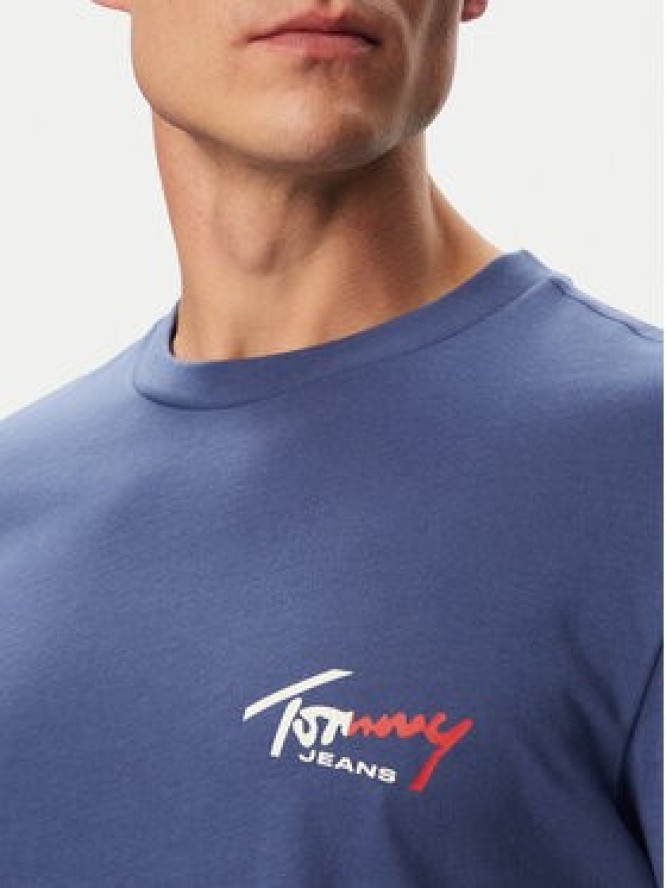 Tommy Jeans T-Shirt DM0DM22538 Niebieski Regular Fit