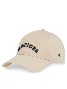 Tommy Hilfiger Czapka z daszkiem Th Monotype Soft 6 Panel Cap AM0AM13165 Beżowy
