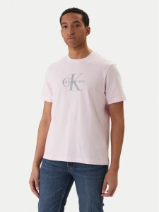 Calvin Klein Jeans T-Shirt Hero Monologo LV04RB862G Różowy Regular Fit