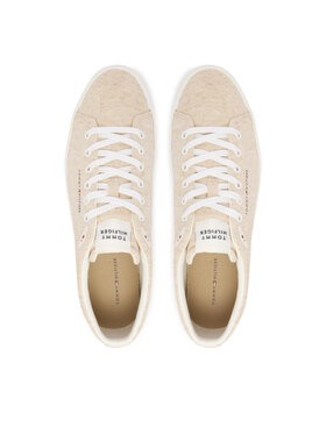 Tommy Hilfiger Sneakersy Th Hi Vulc Core Low Chambray FM0FM05818 Beżowy