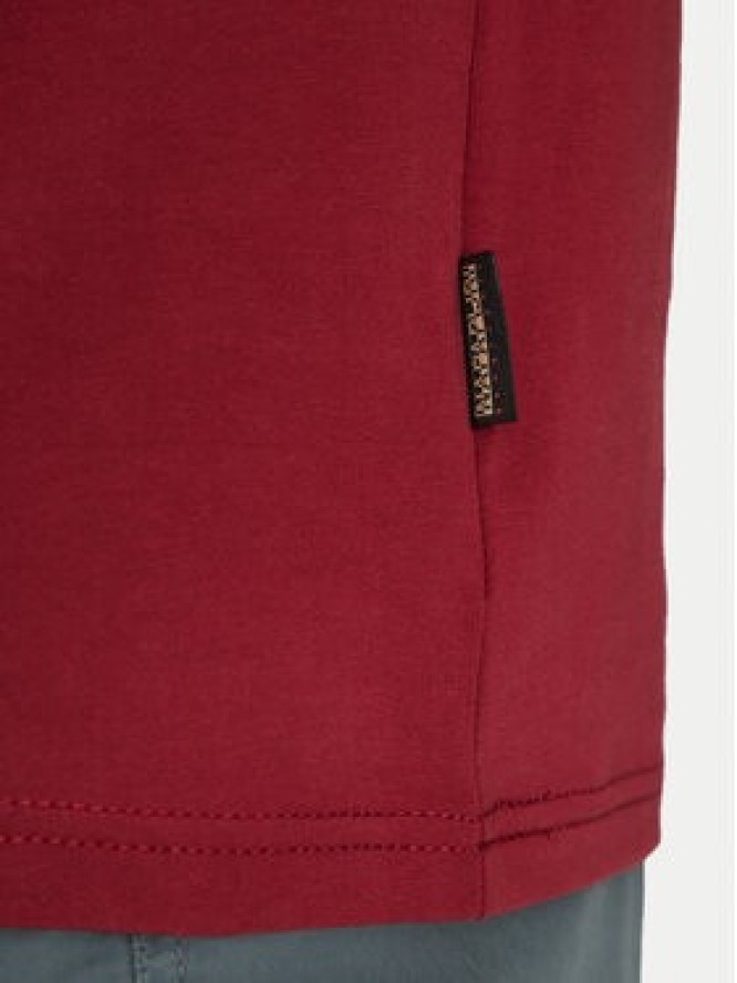 Napapijri T-Shirt S-Vignoni NP0A4ILX Czerwony Regular Fit