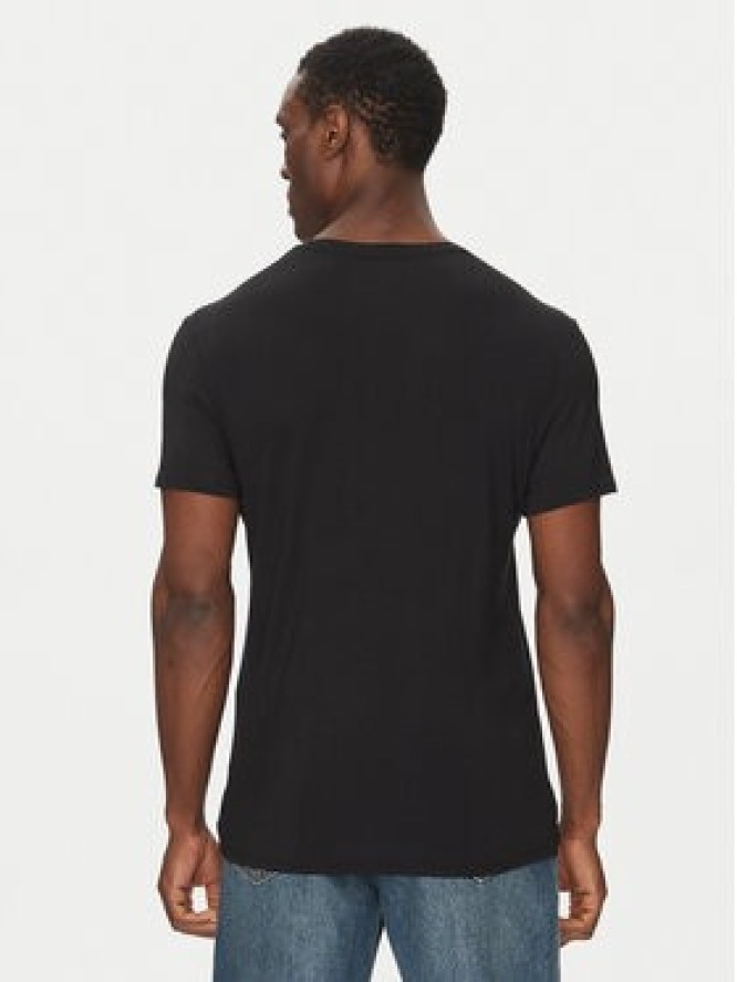 Calvin Klein Underwear T-Shirt Henley LV00NM2803 Czarny Regular Fit