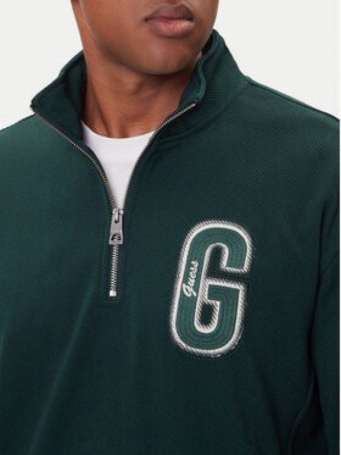 Guess Bluza M5BQ18 K0552 Zielony Regular Fit