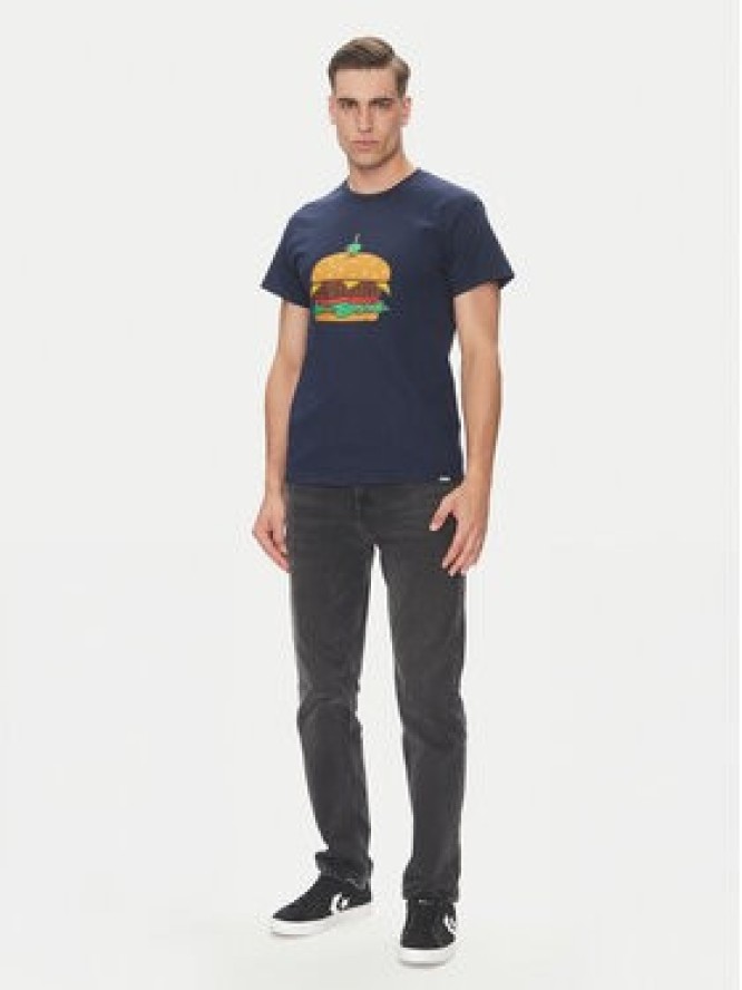 Etnies T-Shirt Burger 4130004128 Granatowy Regular Fit