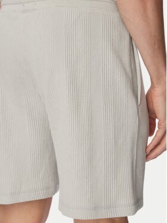 BOSS Szorty sportowe Structure 50540581 Szary Regular Fit