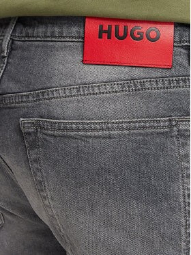 HUGO Jeansy 50561259 Szary Slim Fit