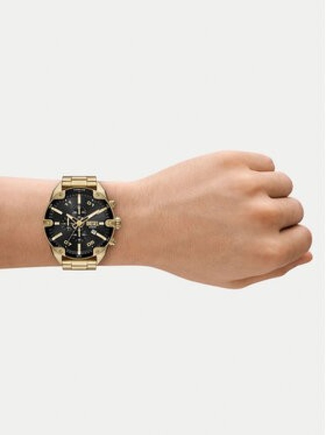 Diesel Zegarek Spiked DZ4678 Złoty