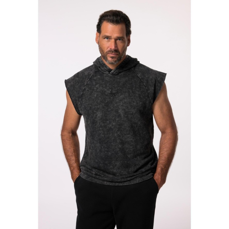 Męska Bluza fitness Belly Fit kaptur bez rękawów do rozm. 7XL