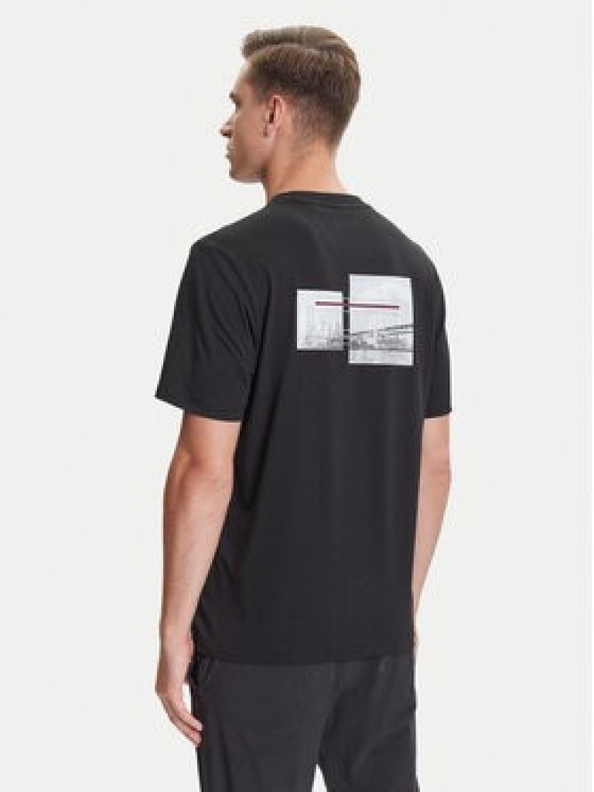 BOSS T-Shirt Photoprint 50545869 Czarny Relaxed Fit
