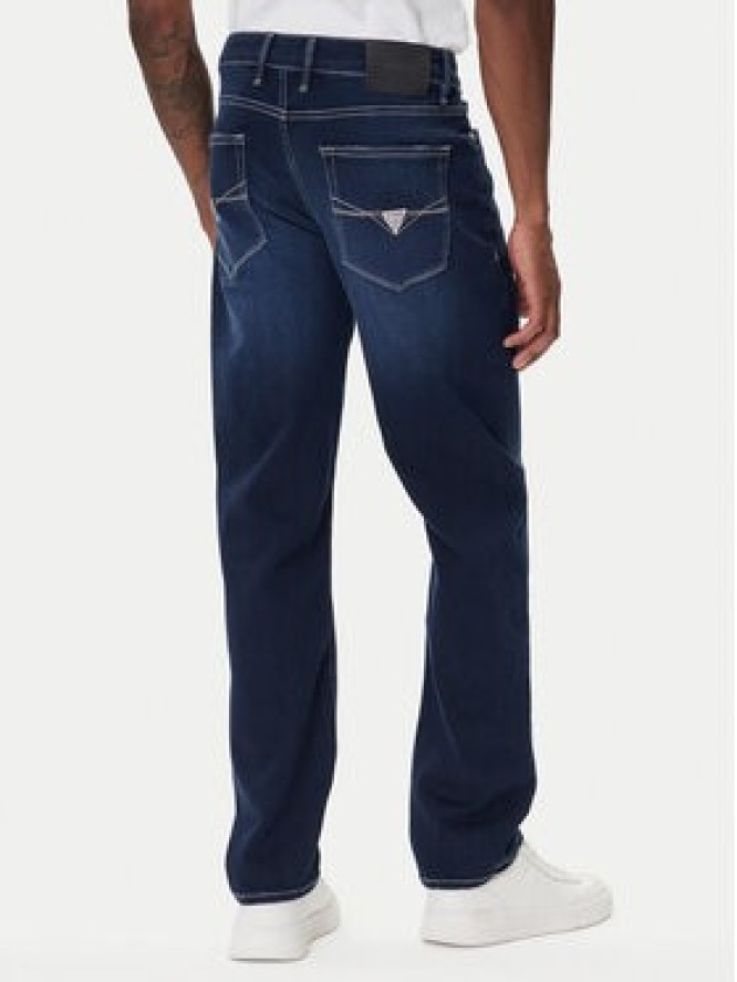 Guess Jeansy M5BAN2 D0631 Granatowy Slim Fit